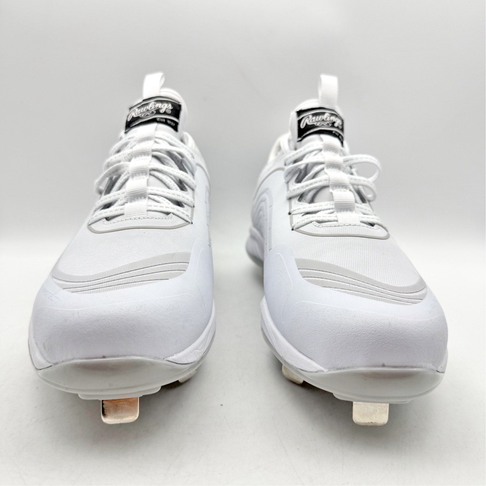 Rawlings Mens Bullpen Low Baseball Cleats Size 8 D White Athletic NWOB