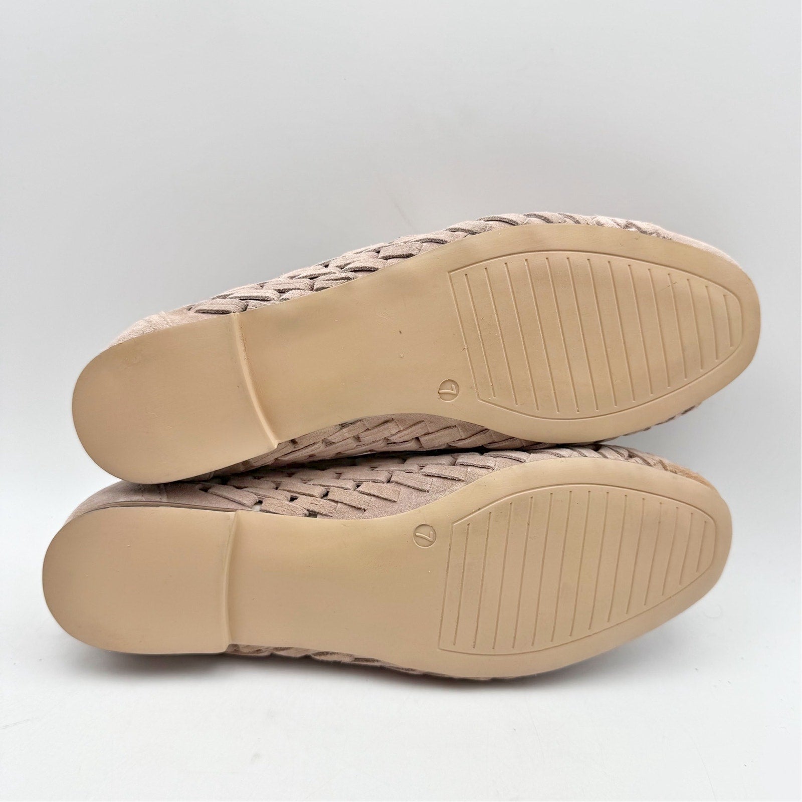 Diba True Womens Age Less Flat Loafers US 7 EU 38 Pink Suede Woven NWOB