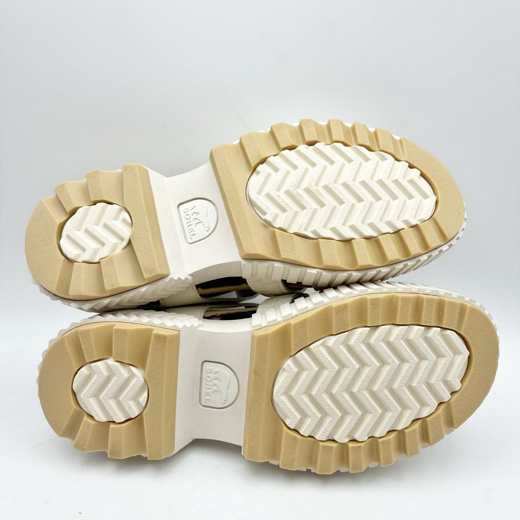Sorel Womens Ona Streetworks Fisherman Sandals US 6 White Croc Leather NWOB