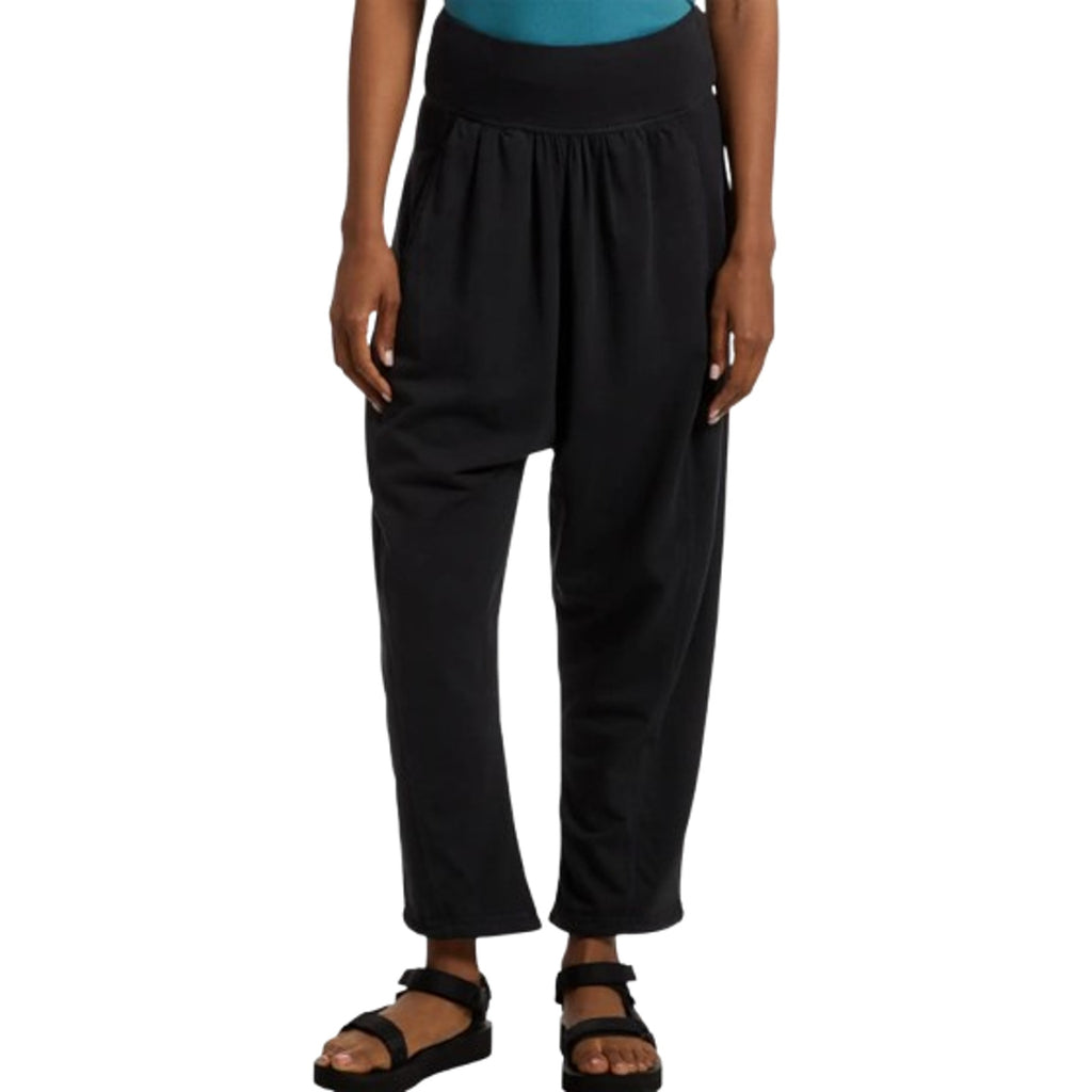 PRANA Mindful Movement Harem Pants Large Black Casual Ankle Pull On Knit NWT
