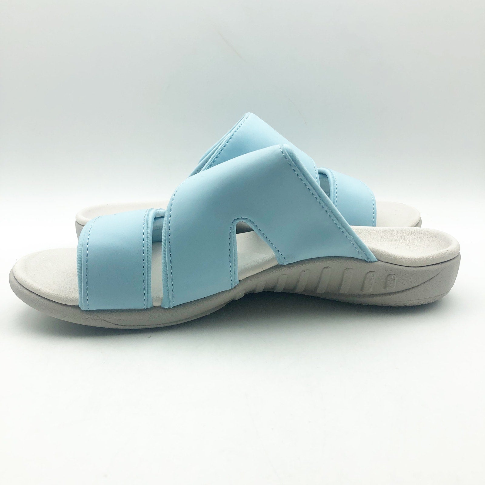 Spenco Womens KHOLO NUEVO Slide Sandals Size 7.5 Cool Blue Comfort NWT