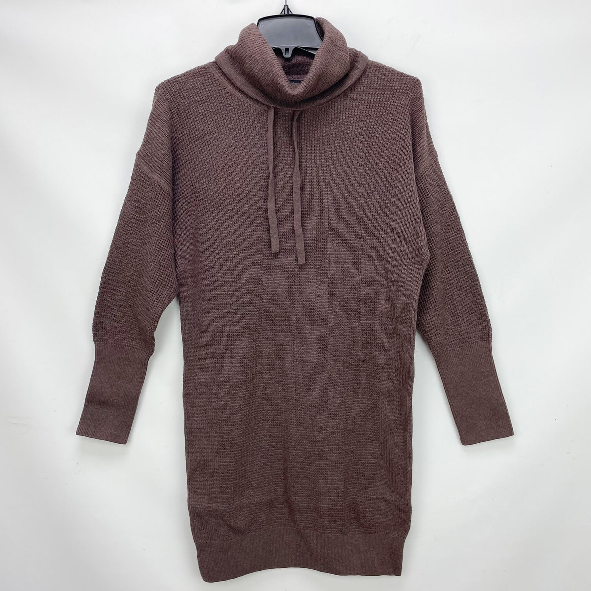 prAna Milani Sweater Dress XS Clove Red Funnel Neck Long Sleeve Waffle Knit NWT