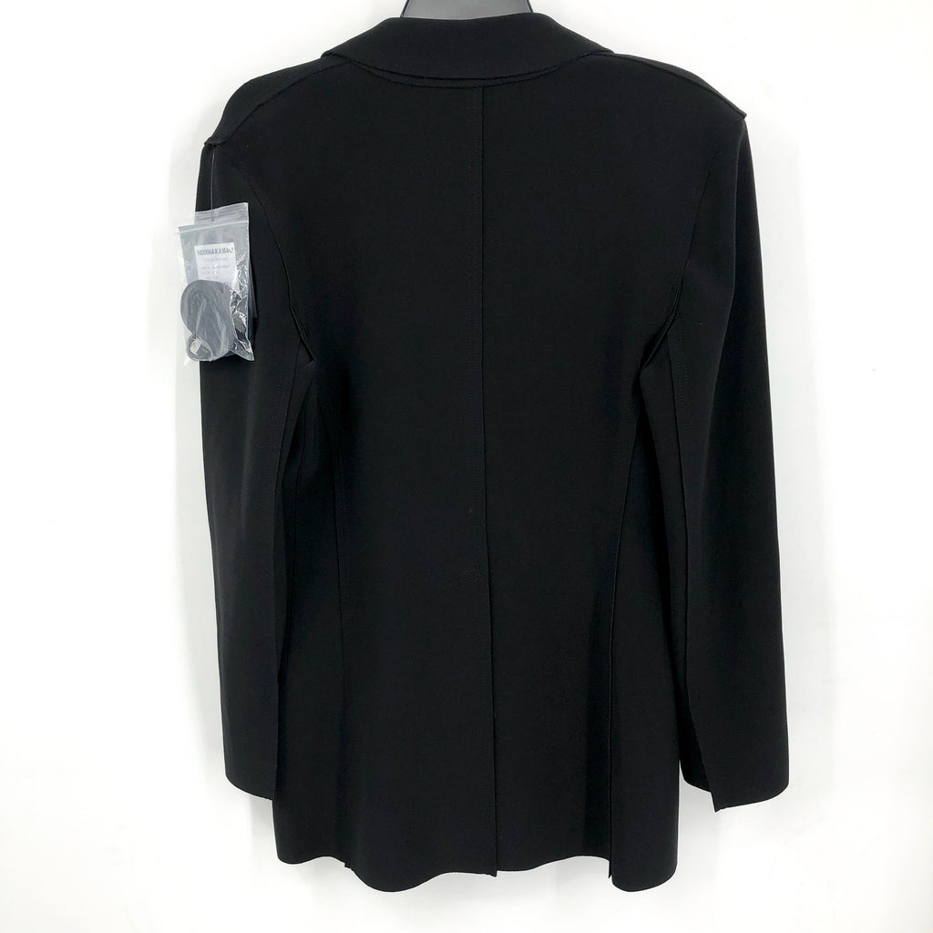 NORMA KAMALI Women's Classic Double-Breasted Jacket Small 36 Black Blazer NWT