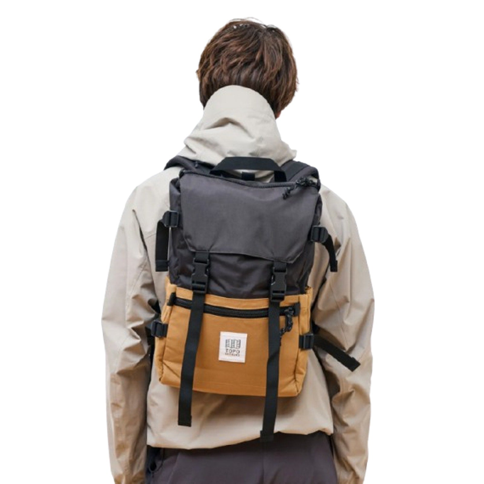 TOPO DESIGNS Unisex Rover Pack Classic 15″ Laptop Backpack Khaki Black NWT