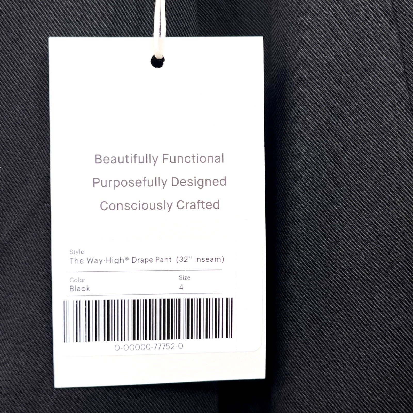 Everlane Womens The Way-High Drape Pants Size 4 Black 31" INSEAM Pleated NWT