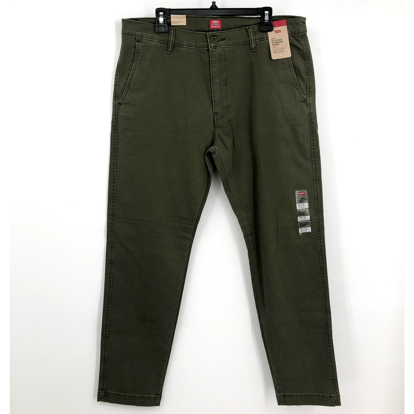 LEVI'S Men's XX Chino Standard Taper Pants 36x32 Olive Green NWT 85226-0146