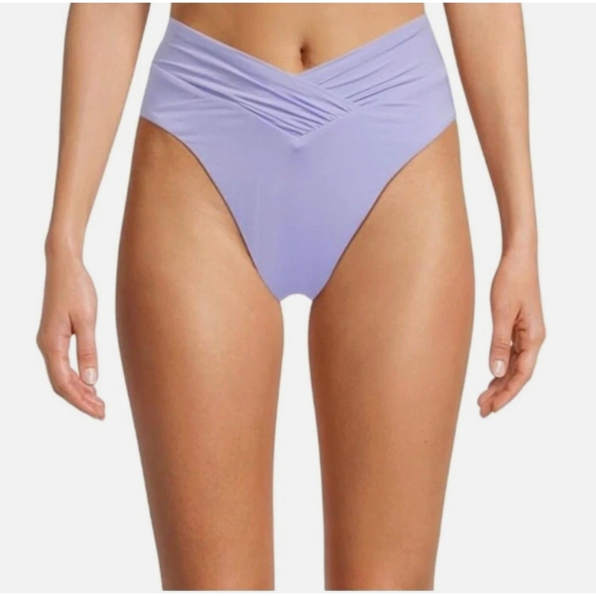 BECCA Color Code Carolina French Cut Bikini Bottom Medium Bellflower Purple NWOT