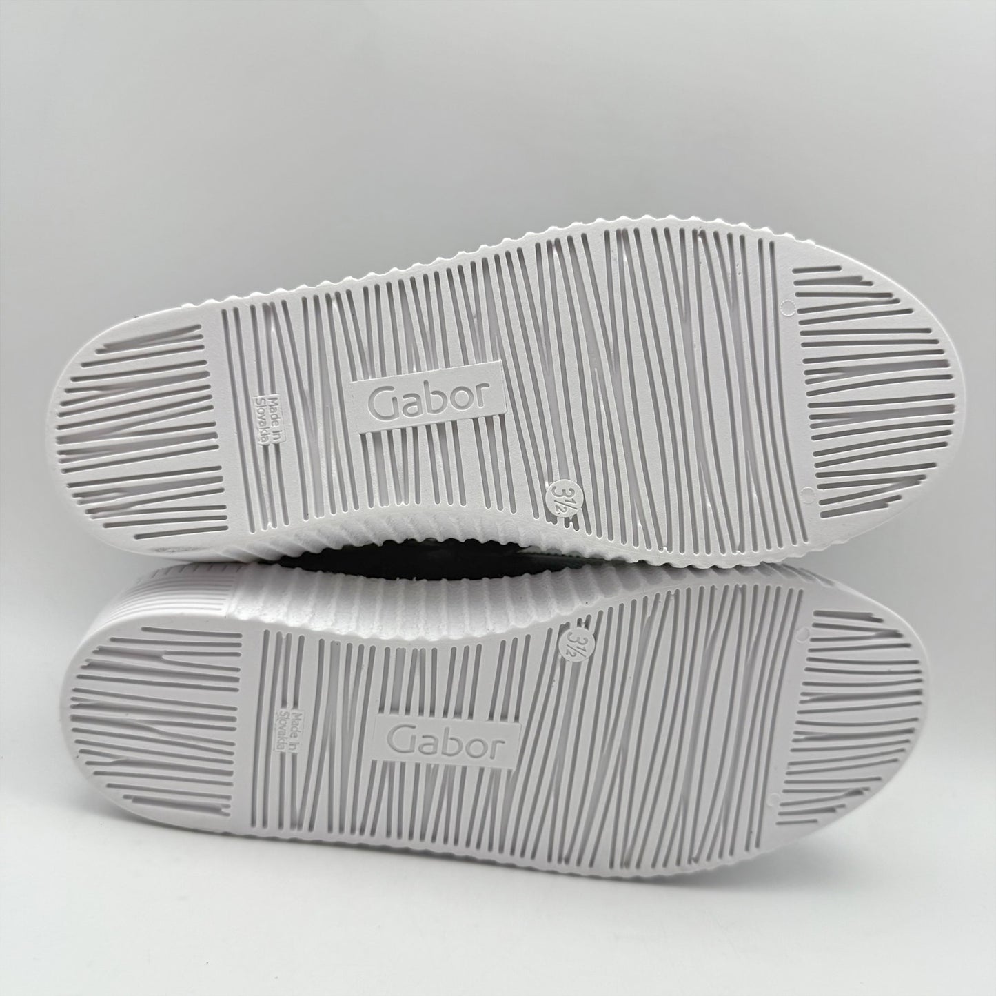 Gabor Womens 53.334 Low Top Sneakers UK 3.5 US 6 Black White Leather NIB