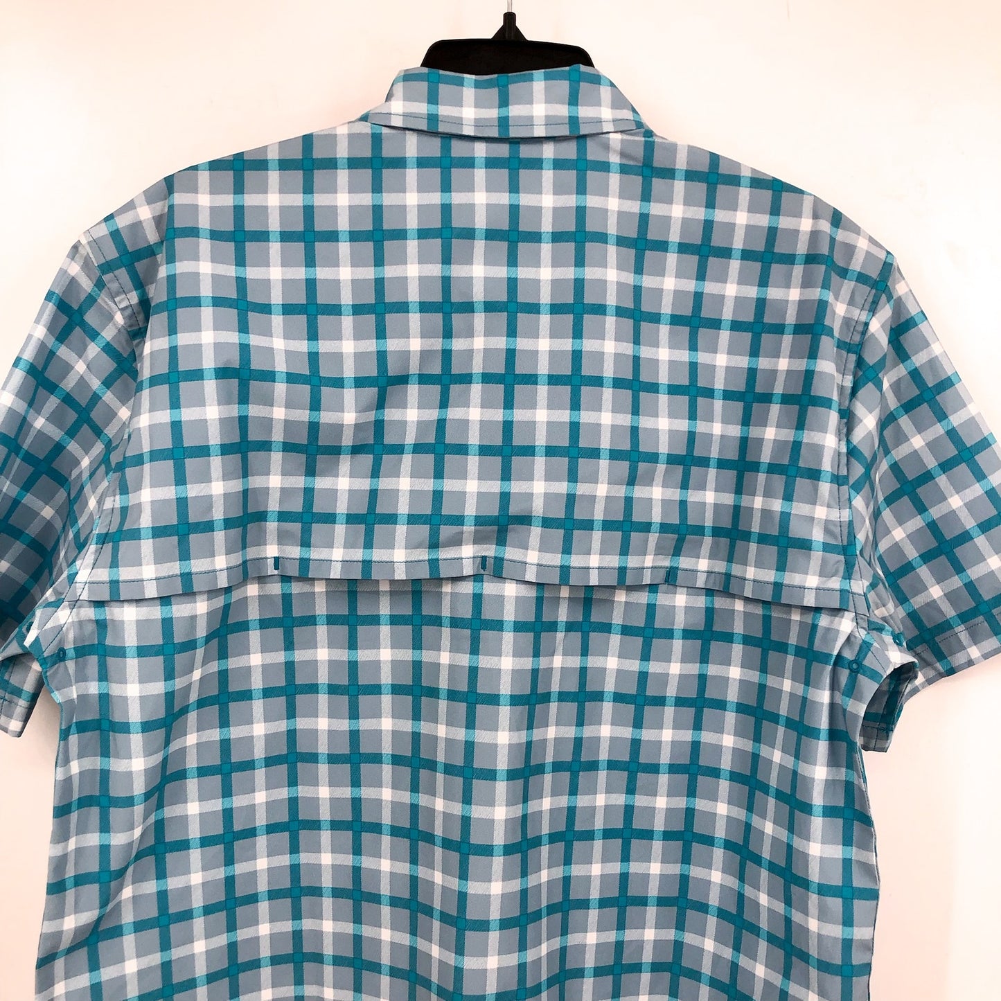 CARHARTT Men's Force Relaxed Fit Plaid Shirt Medium Storm Blue Sun Defender NWT