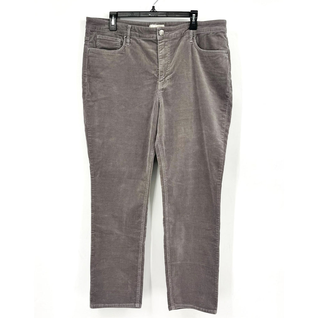 KUT FROM THE KLOTH Rachael Mom Corduroy Jeans Size 18 Grey High-rise Fab Ab NWOT