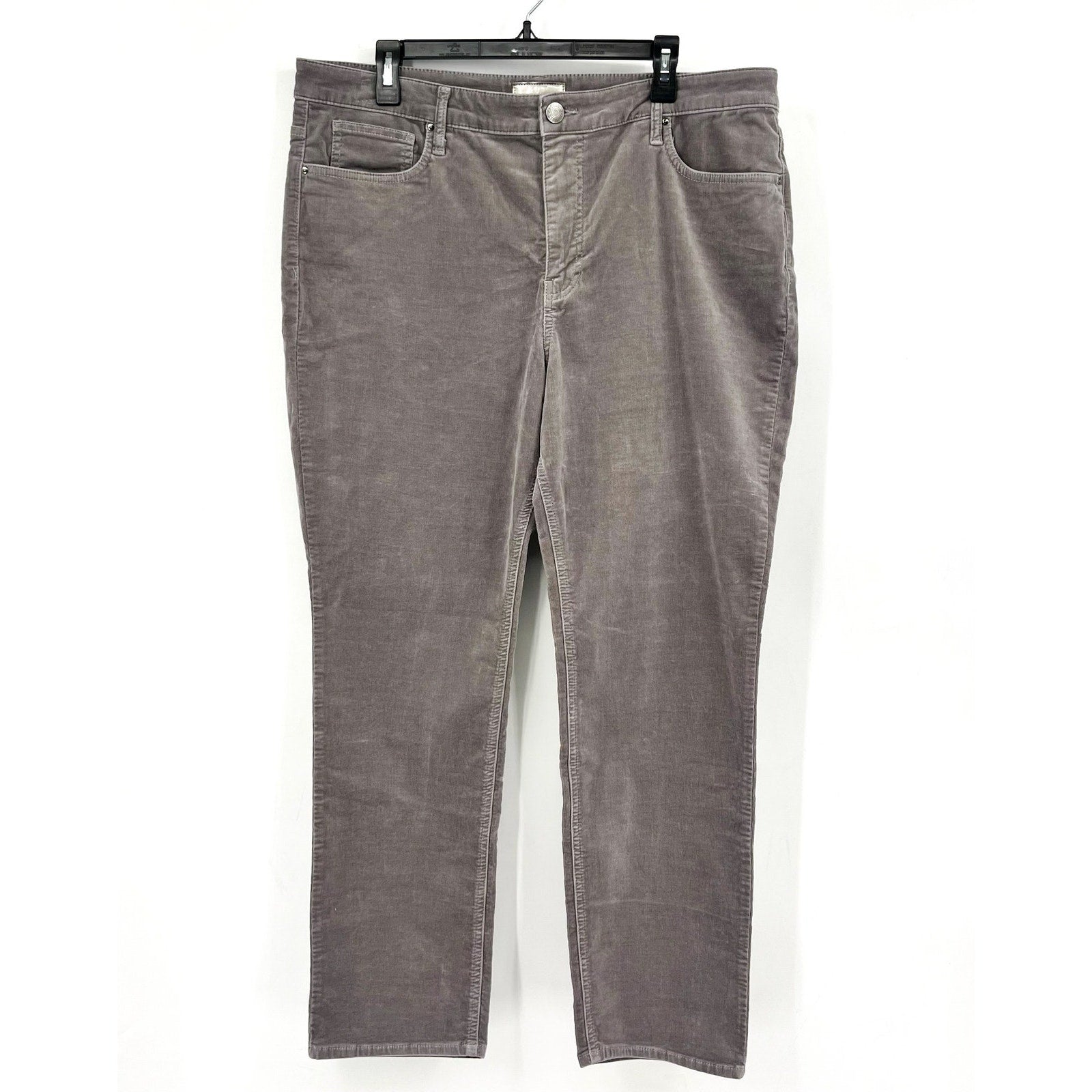KUT FROM THE KLOTH Rachael Mom Corduroy Jeans Size 18 Grey High-rise Fab Ab NWOT