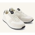 Toms Mens TRVL LITE Retro Runner Sneaker Size 14 White Suede Twill NIB