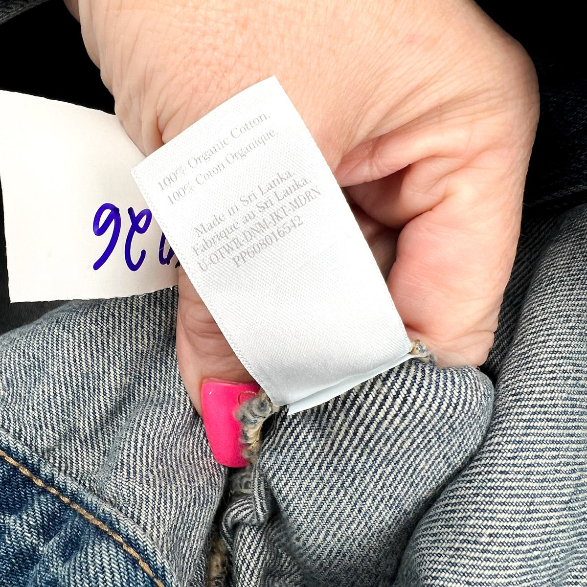 EVERLANE Unisex Everyone Denim Jacket Small Broken in Blue Organic Cotton NWT