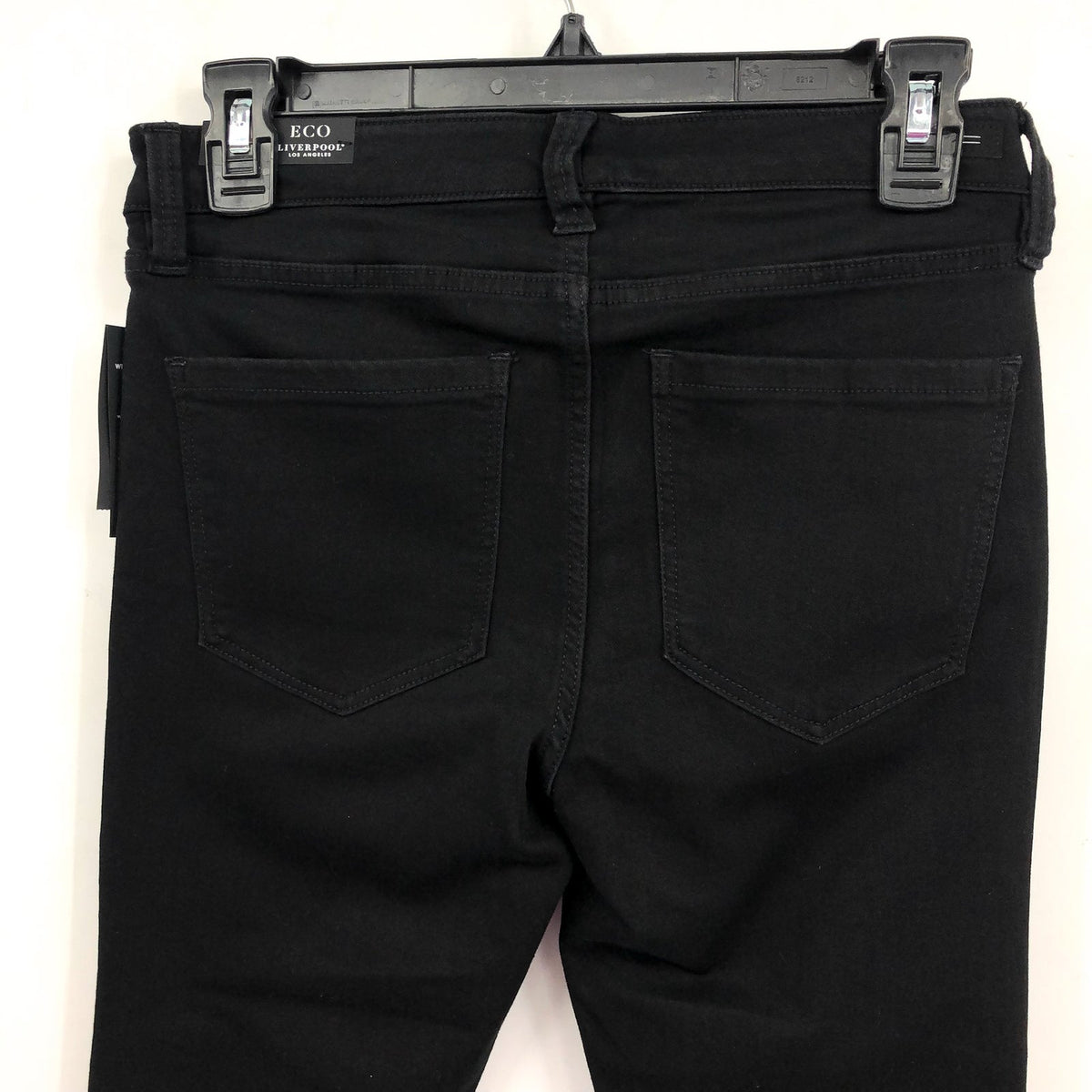 Liverpool Womens Abby Jeans Size 26 US 2 Black Skinny Silky Soft Eco Denim NWT