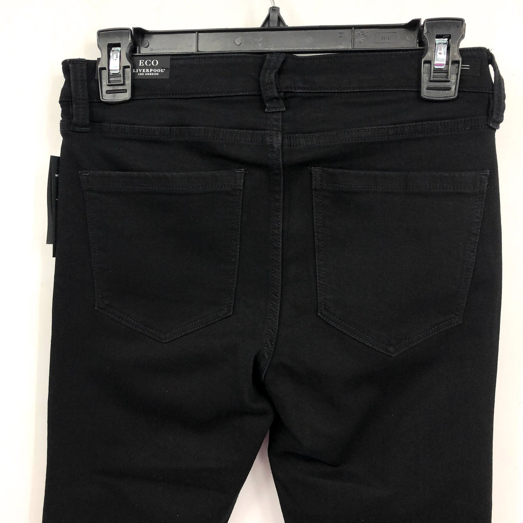 Liverpool Womens Abby Jeans Size 26 US 2 Black Skinny Silky Soft Eco Denim NWT