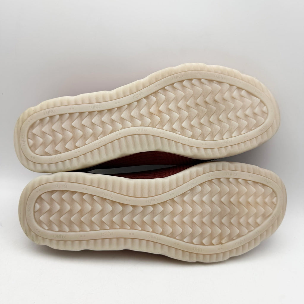 Ryka Womens Effortless Slip On Shoes US 12 M Red Knit Fabric NWOB