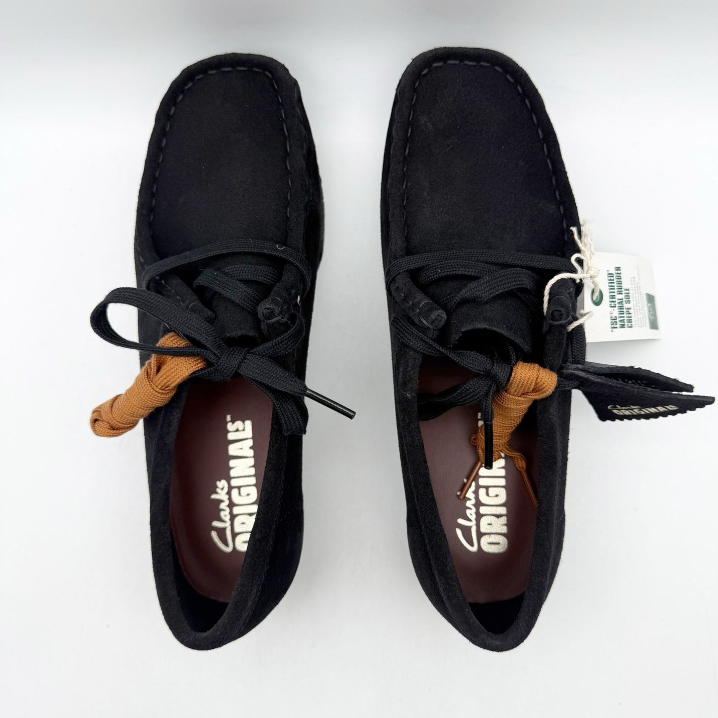 CLARKS Mens Wallabee Boot US 13 M EU 47 Brown Suede Leather NIB