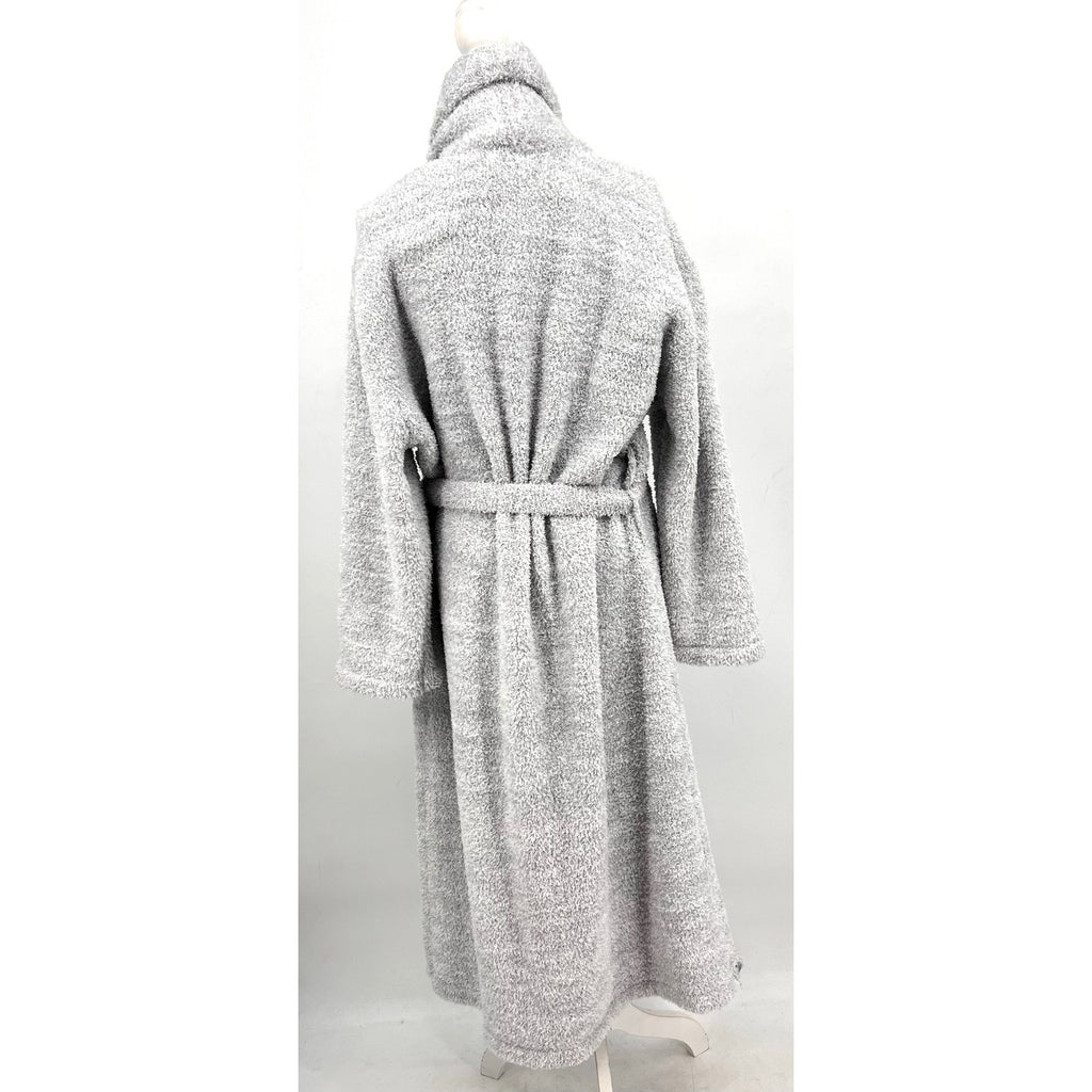 BAREFOOT DREAMS CozyChic Heathered Robe SIZE 2 LARGE- XL HE Ocean-White NWT