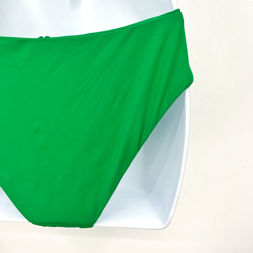 BECCA Milani Draped Hipster Bikini Bottom Medium Grass Green Color Code NWT