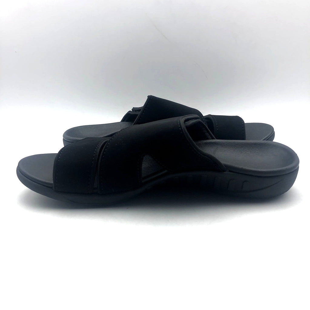 Spenco Womens KHOLO NUEVO Comfort Slide Sandals Size 9.5B Black NWT