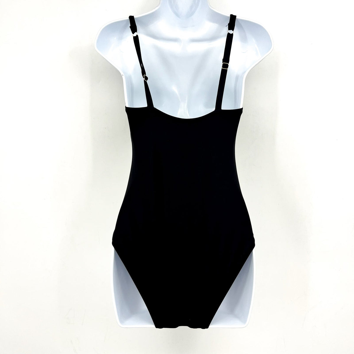 TOMMY BAHAMA Pearl Cross Front One-Piece Swimsuit Size 4 Black OTS  NWT