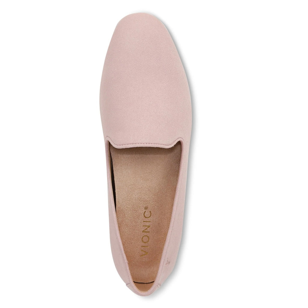 Vionic Womens Willa ll Flat Loafers US 5 WIDE EU 35 Pink Suede Slip On NIB
