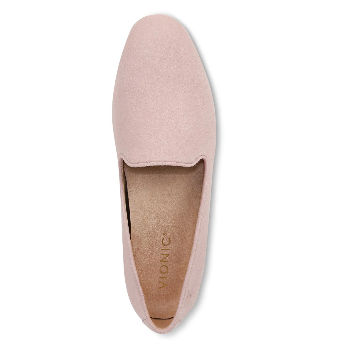 Vionic Womens Willa ll Flat Loafers US 5 WIDE EU 35 Pink Suede Slip On NIB