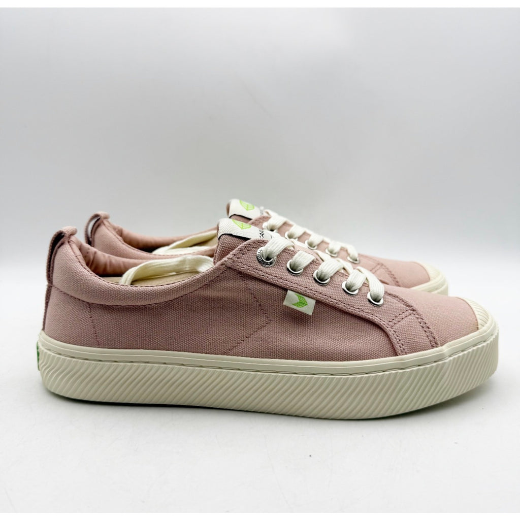 Cariuma OCA Low Casual Sneakers Mens 8 Womens 9.5 Rose Pink White Canvas NIB
