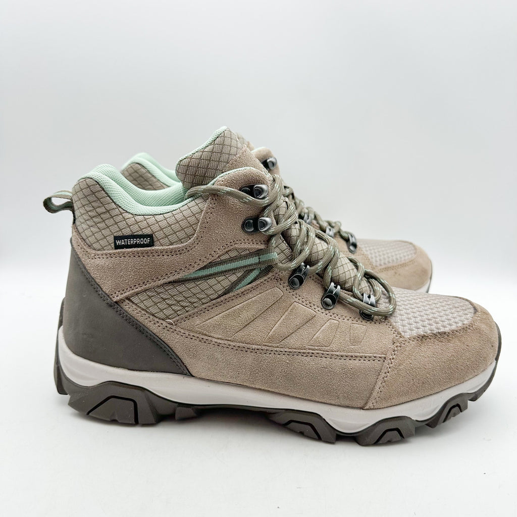 MAGELLAN OUTDOOR Womens Pro Explore Mid Trek Hiker Boots US 11 Beige WP NWOB