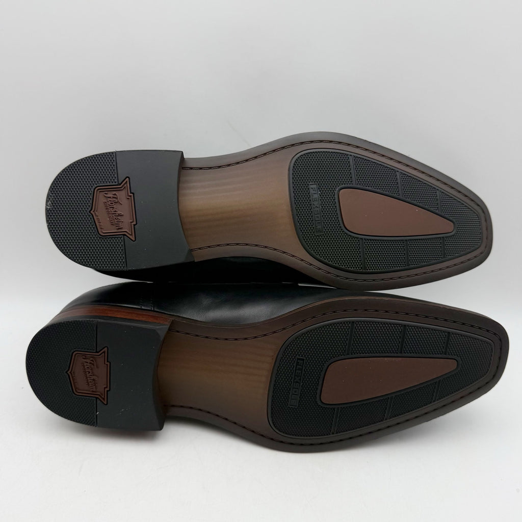 Florsheim Mens Sorrento Monk Strap Dress Shoes US 9.5 Wide Black Leather NIB