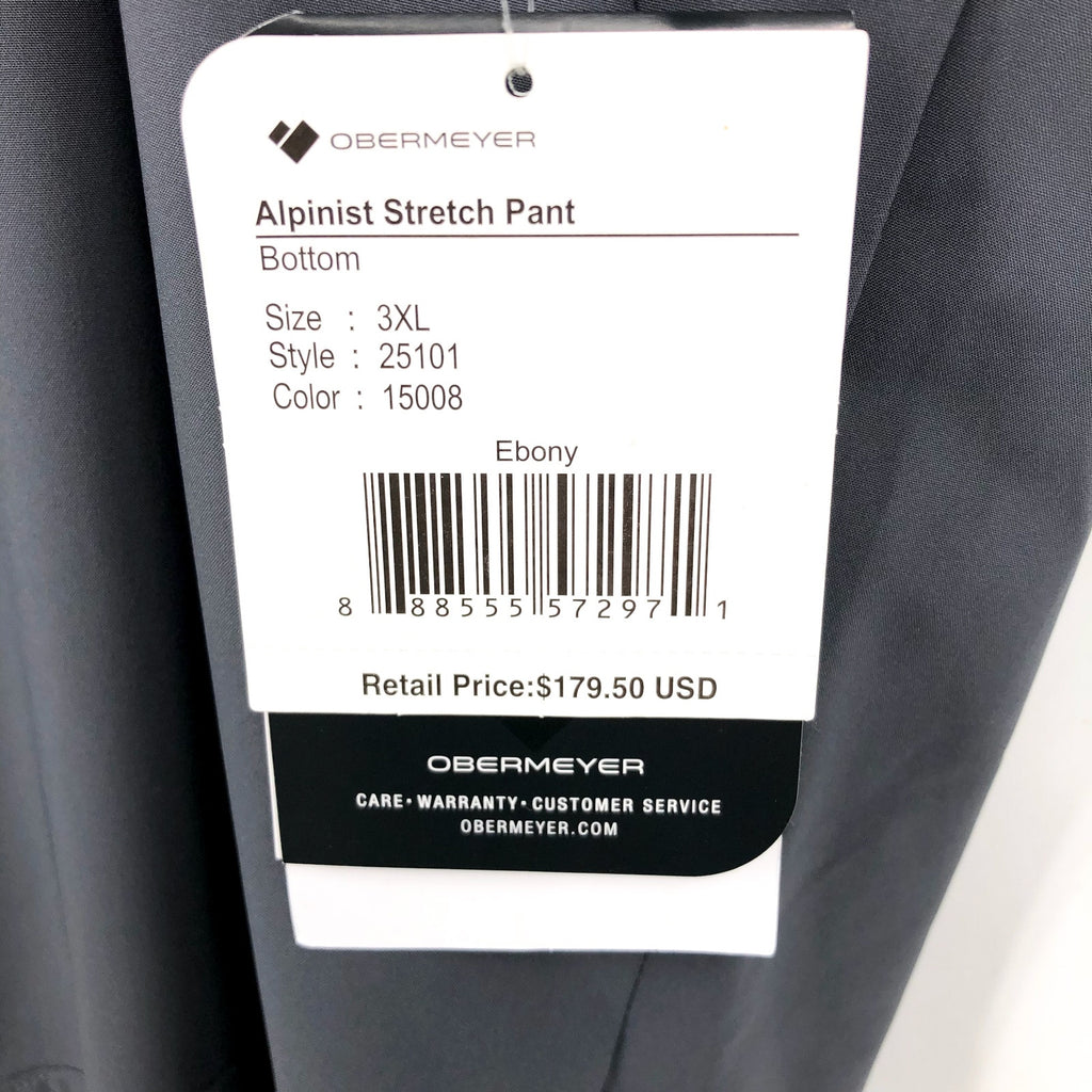 OBERMEYER Men's Alpinist Stretch Snow Pants 3XL Dark Grey Waterproof NWT