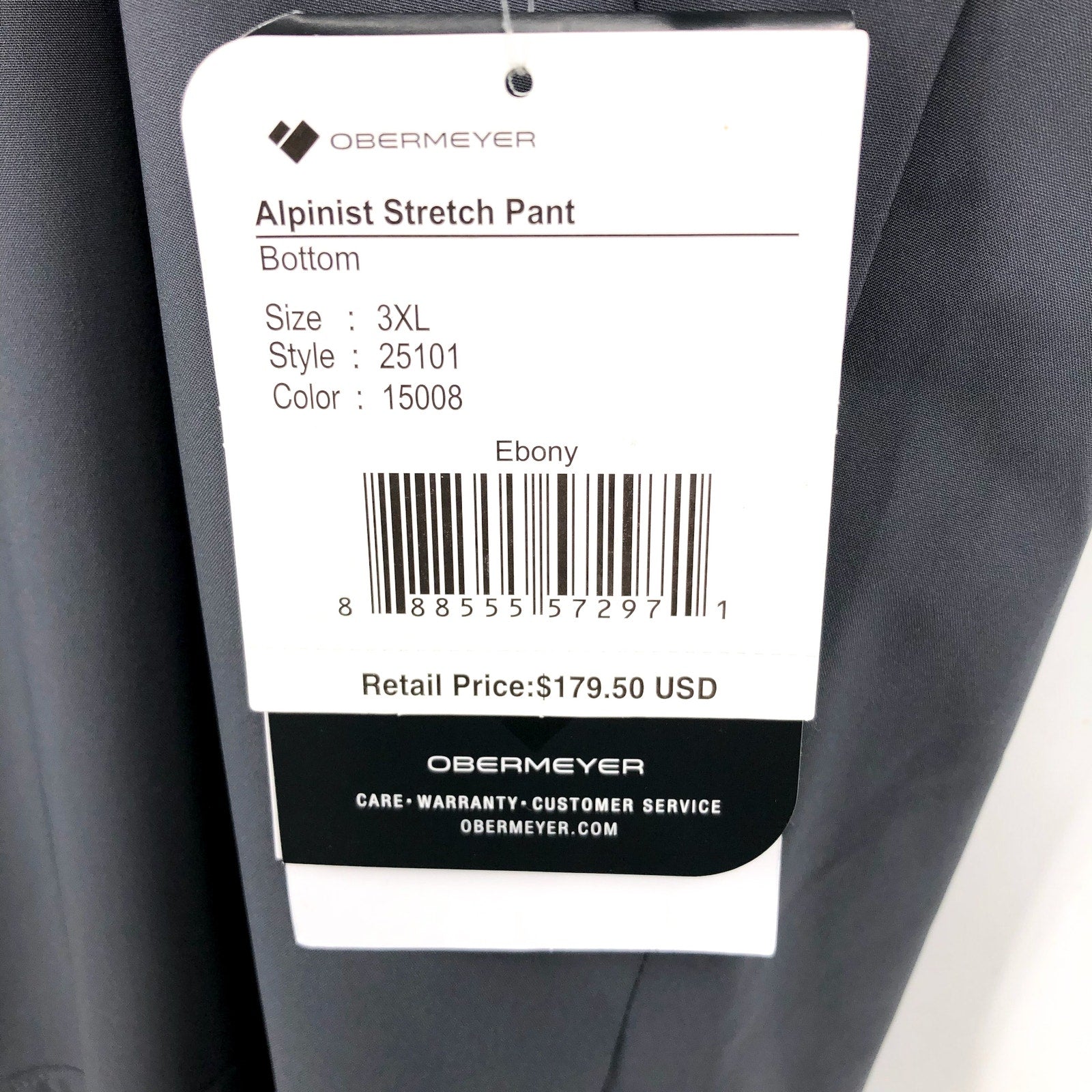 OBERMEYER Men's Alpinist Stretch Snow Pants 3XL Dark Grey Waterproof NWT