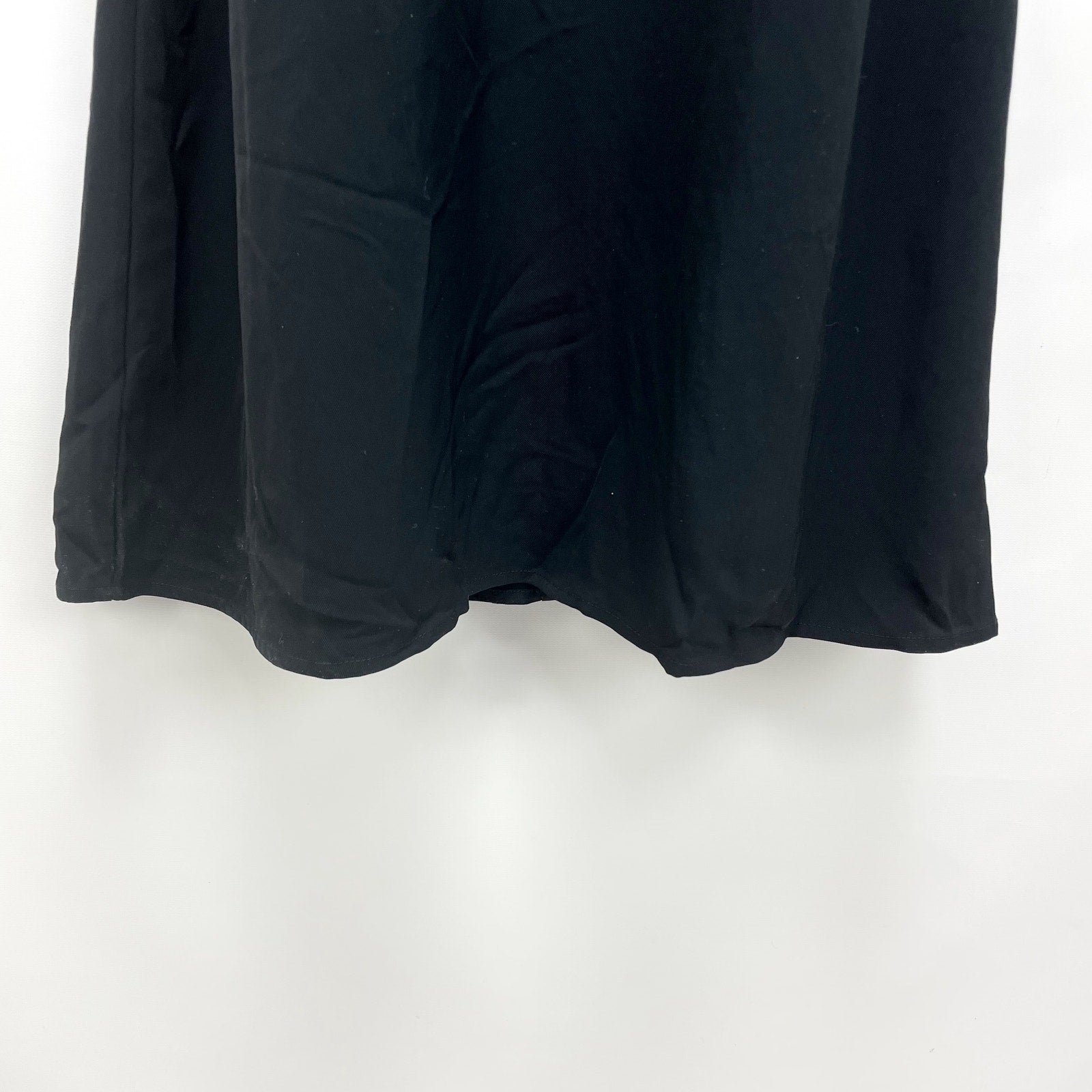 Everlane Womens Midi Slip Dress Size 2 Black Japanese GoWeave Cross-Back NWT