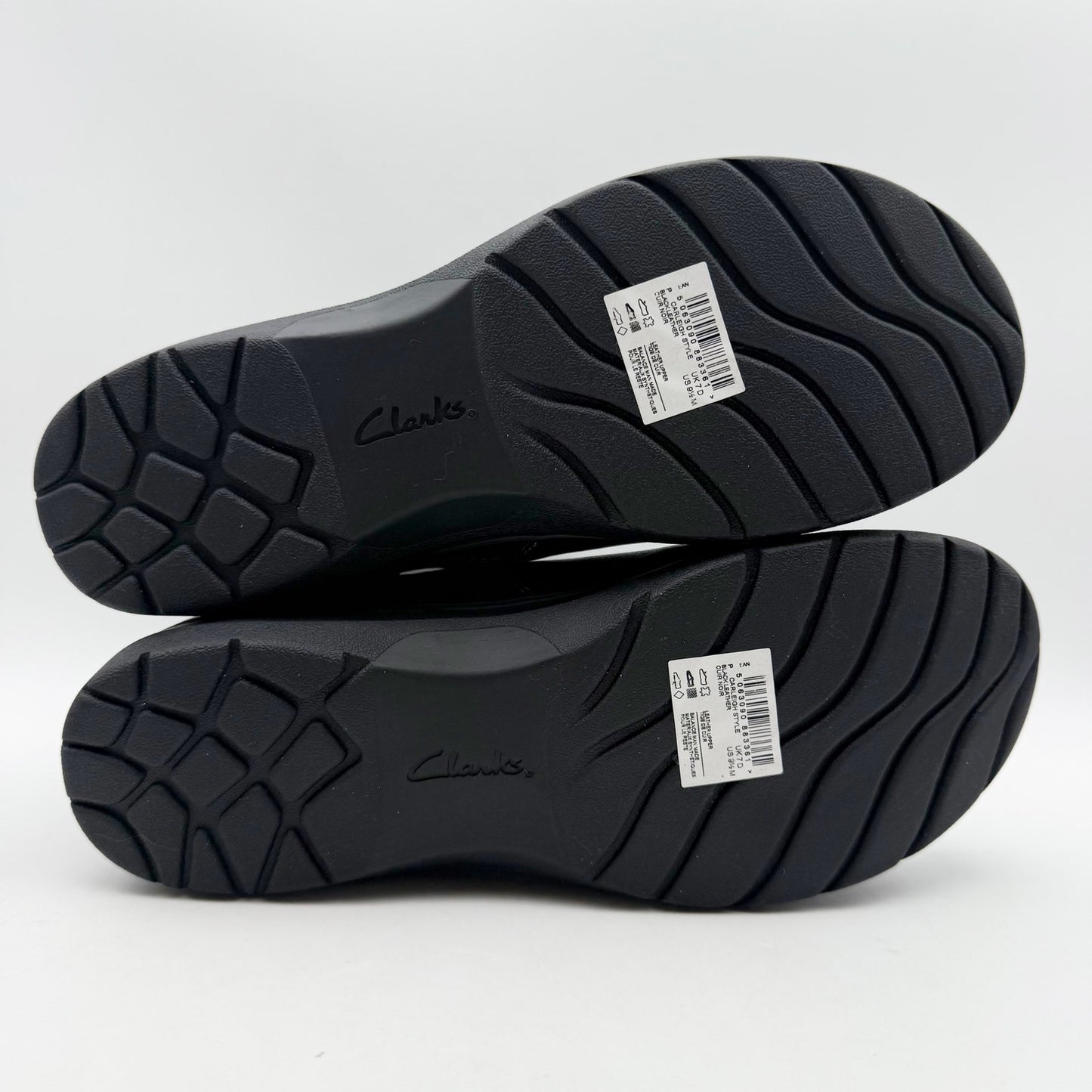 Clarks Womens Carleigh Style Ankle Booties US 9.5 M EU 41 Black Leather NIB