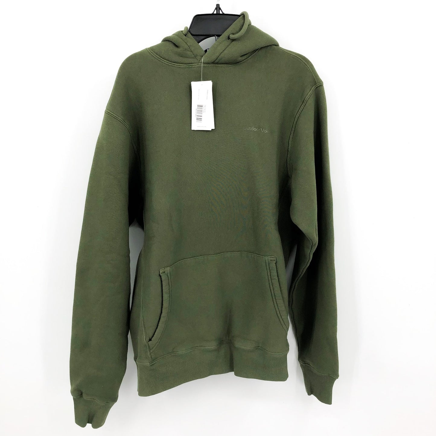 OUTDOOR VOICES Mens Nimbus Hoodie Tea Tree Green SMALL