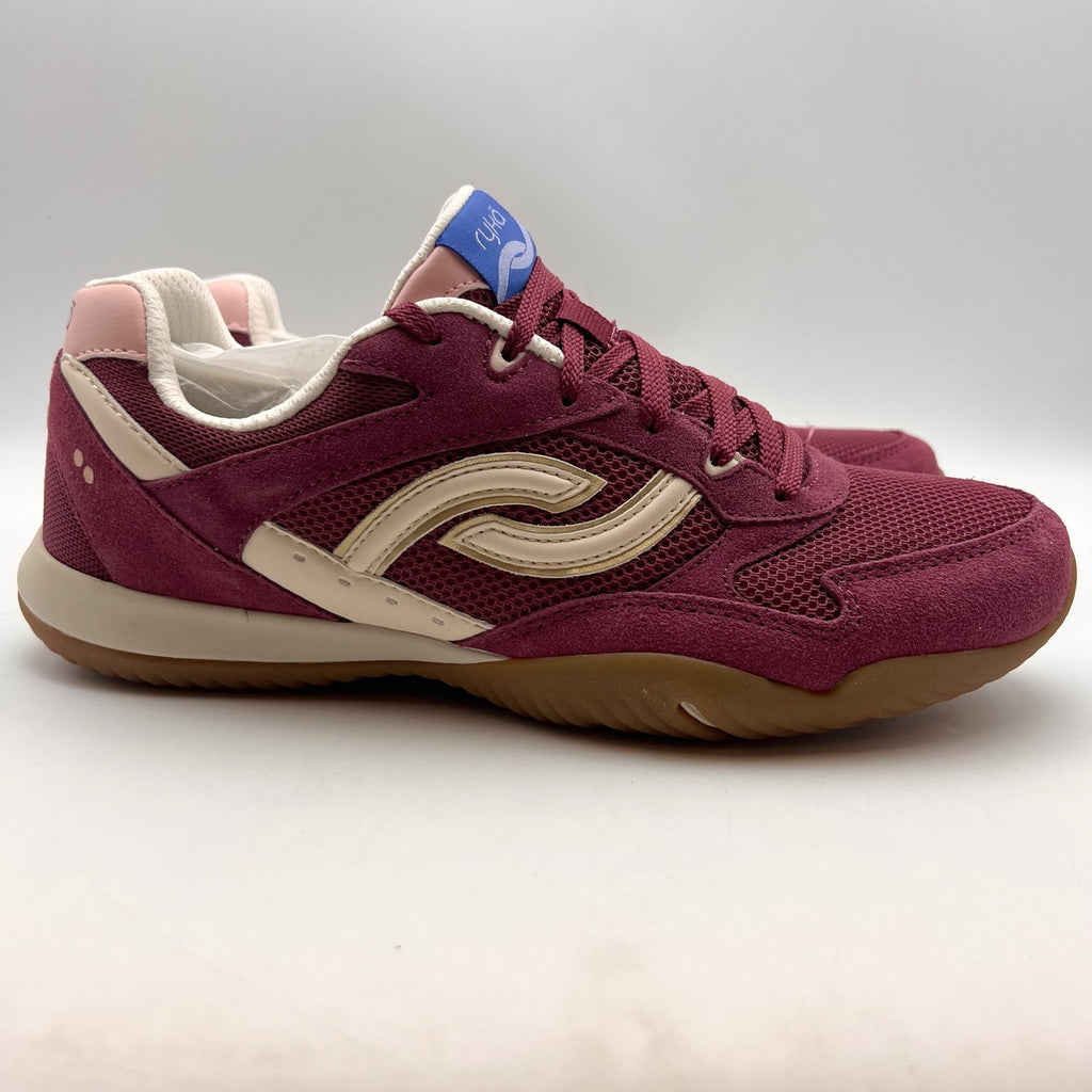 Ryka Womens Candor Casual Sneakers Size 9.5 Wide Berry Pink Purple Suede NWOB