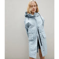 EVERLANE Womens The ReNew Anorak Rain Coat XXS Seaglass Blue Water-Repellent NWT