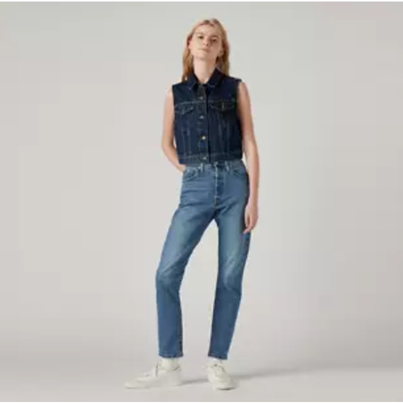 LEVI'S Women's 501 Skinny Jeans 27x28 Size 4 Blue Medium Indigo Worn In NWOT 295