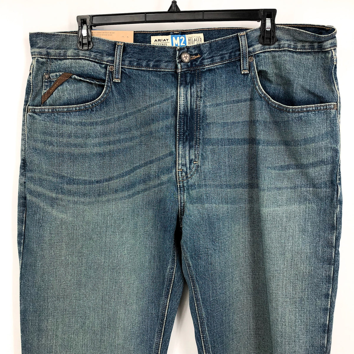 ARIAT Mens M2 Relaxed Legacy Boot Cut Jeans 40x34 Blue Wash Granite NWT