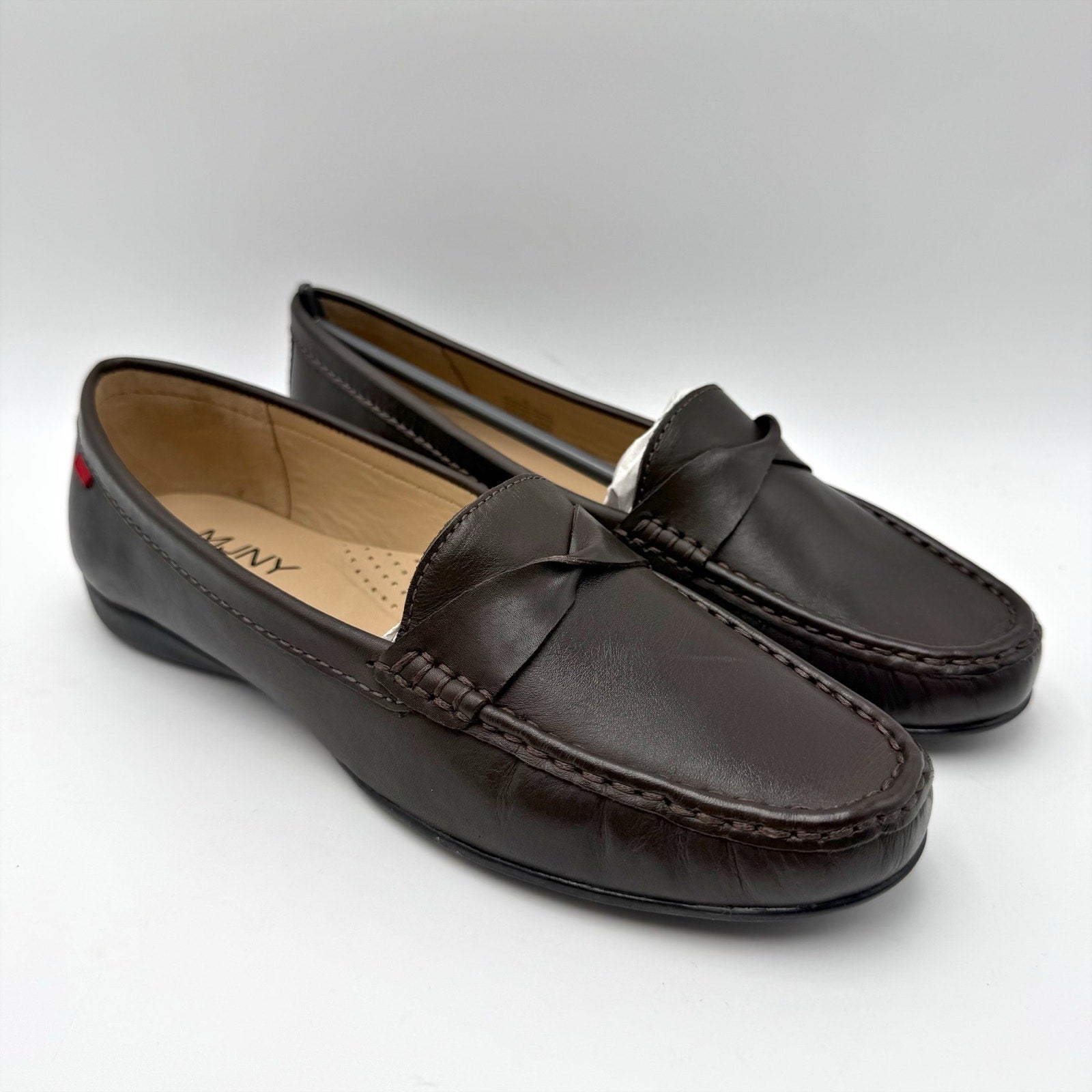 Marc Joseph New York Womens Beverley Road Loafers US 8 EU 39 Brown Leather NIB