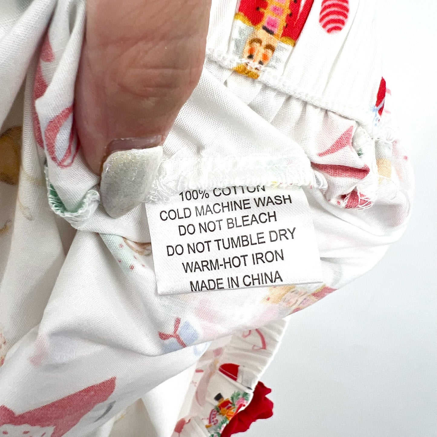 SANT AND ABEL X KATHY HILTON Christmas Magic Cotton Pajamas Set XL White NWT