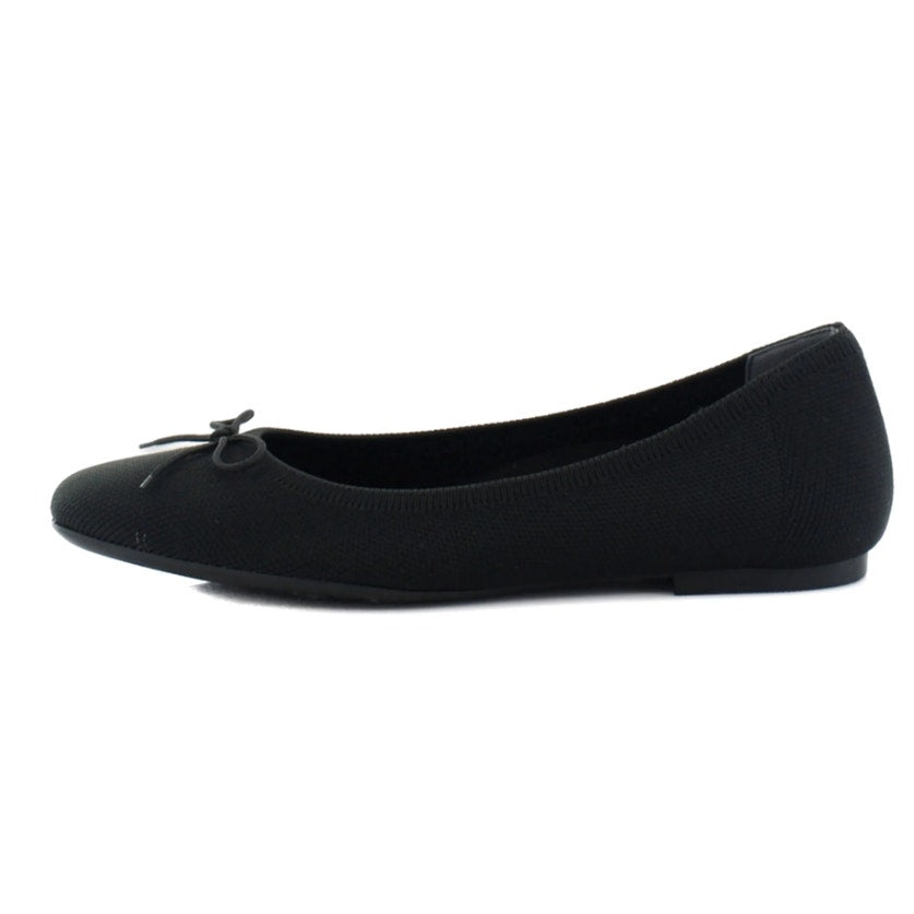 VIONIC Womens Klara Flats Size 11 Narrow EU 42 Black Knit NWOB