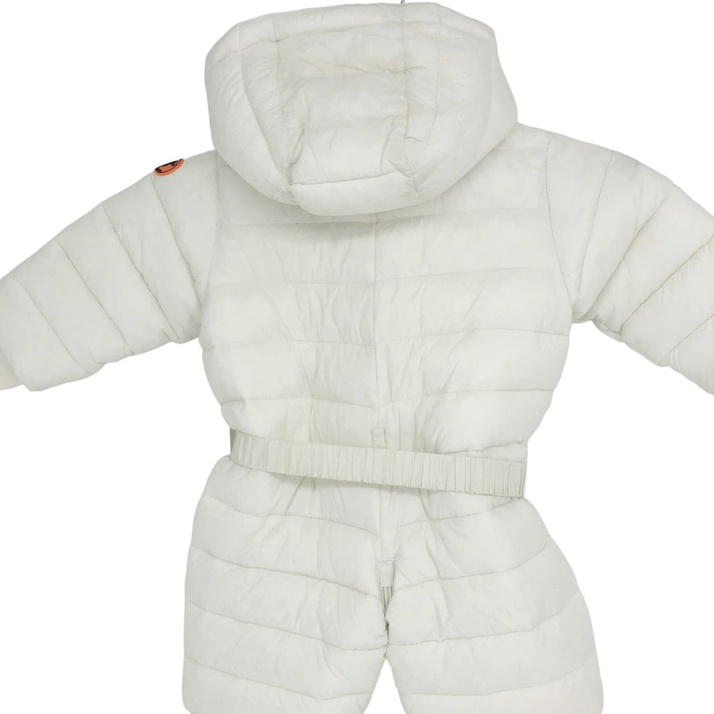 Save the Duck Baby Storm Hooded Snowsuit 6-9 Month White Puffer Winter NWOT