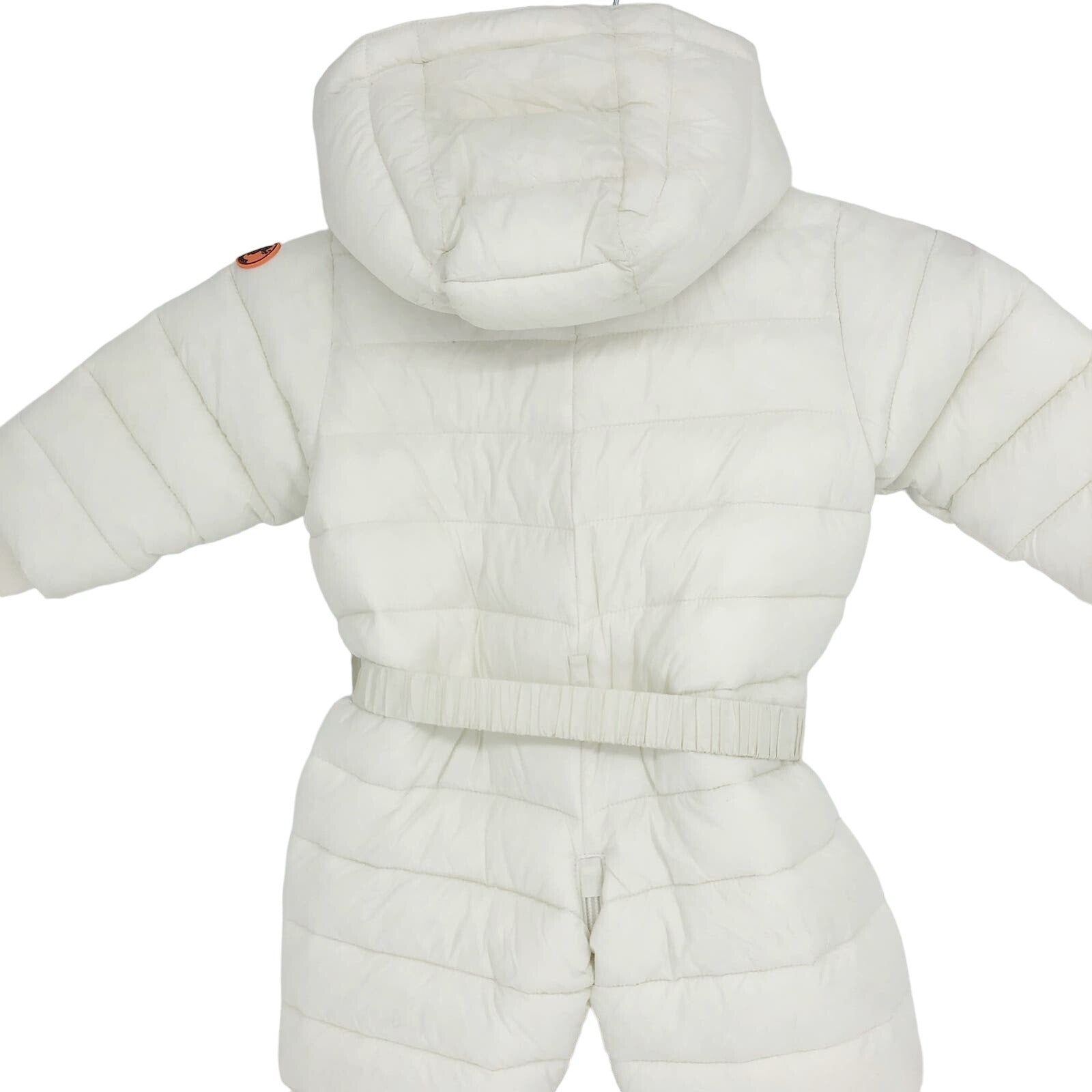 Save the Duck Baby Storm Hooded Snowsuit 6-9 Month White Puffer Winter NWOT