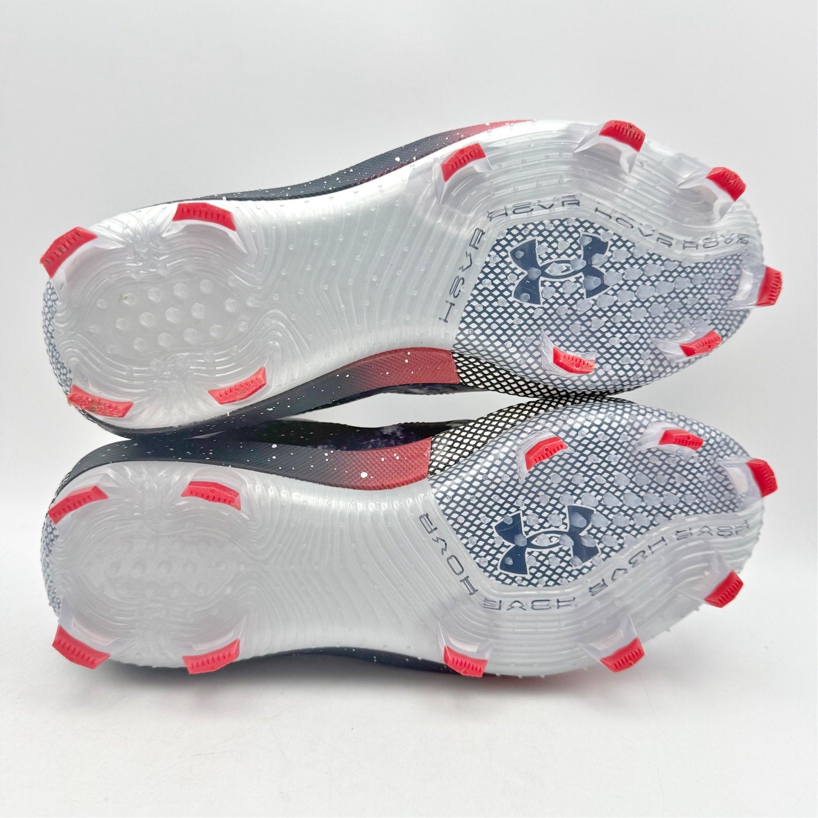 Under Armour Mens Harper 8 Elite TPU Baseball Cleats US 7.5 White Blue Red NWOB