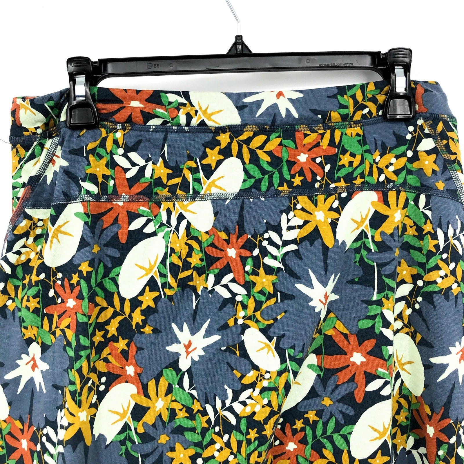 Toad & Co Womens Seleena Skort Medium Midnight Blue Floral Built in Short NWT