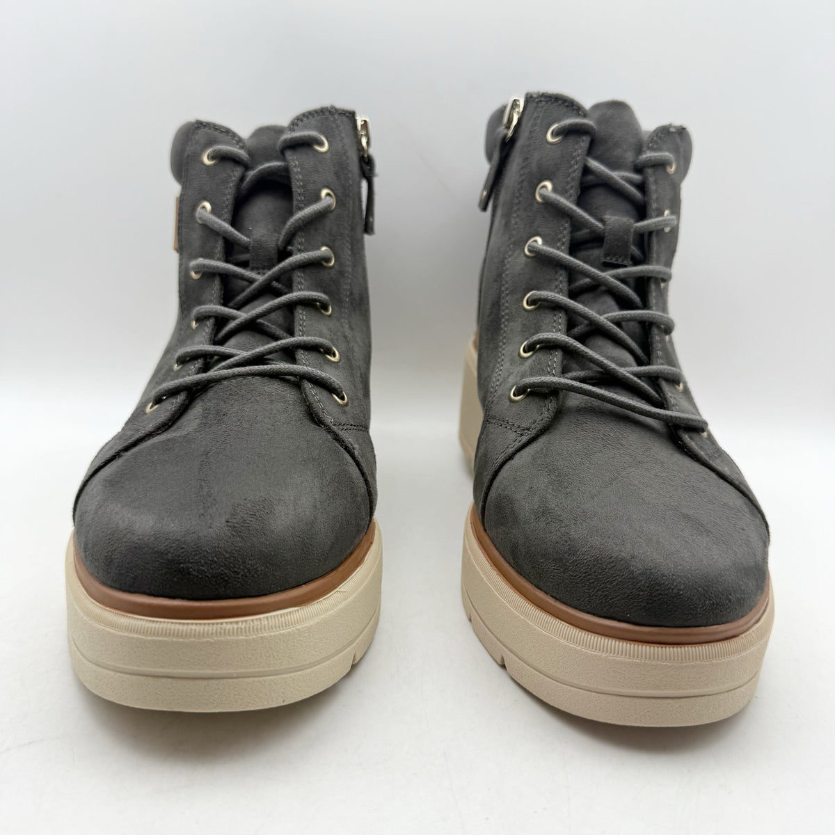 Dr. Scholls Womens Nice Day Max Alpine Ankle Boots Size 10 M EU 41 Grey NIB