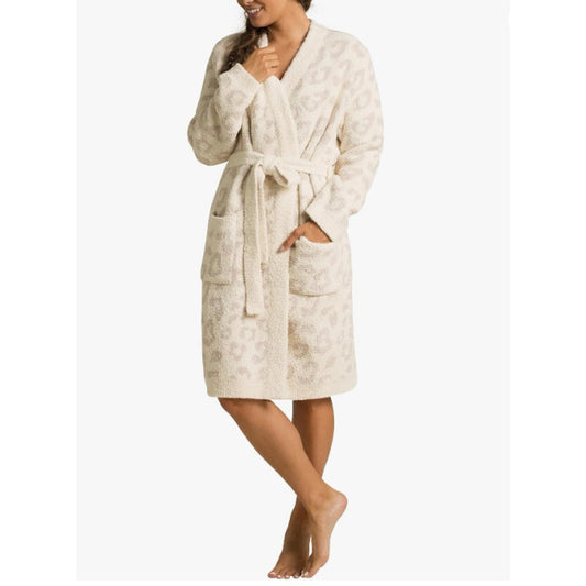 BAREFOOT DREAMS CozyChic Barefoot In The Wild Robe XL Cream Stone NWT
