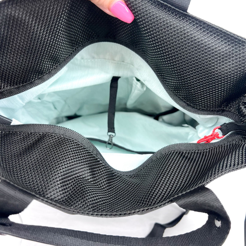 SHERPANI Soleil Anti-theft Convertible Backpack Tote Granite Gray Black RFID NWT