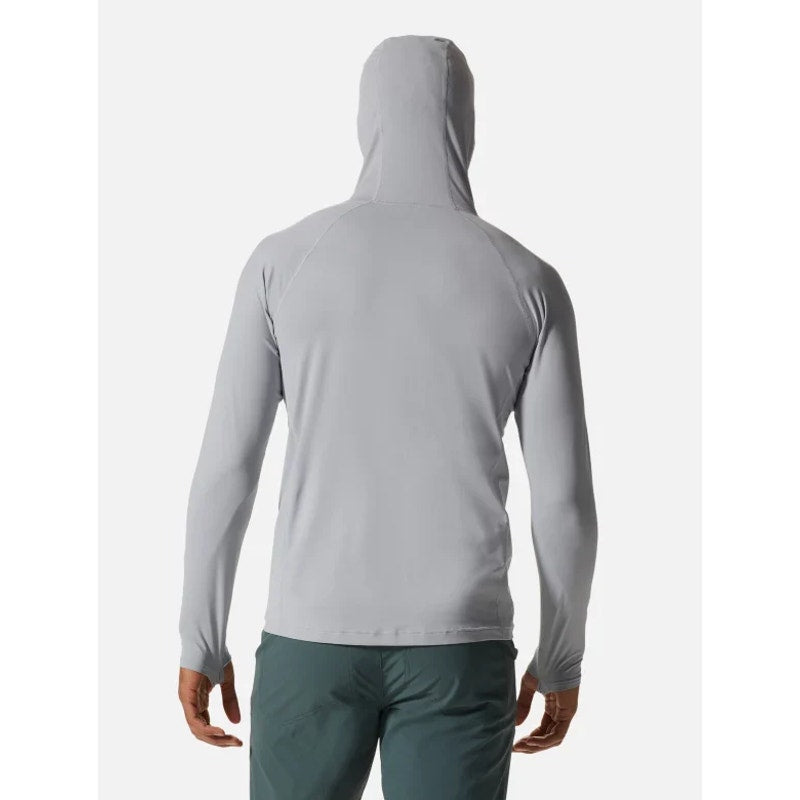 MOUNTAIN HARDWEAR Men's Crater Lake Hoody Medium Glacial Gray Long Sleeve UV NWT